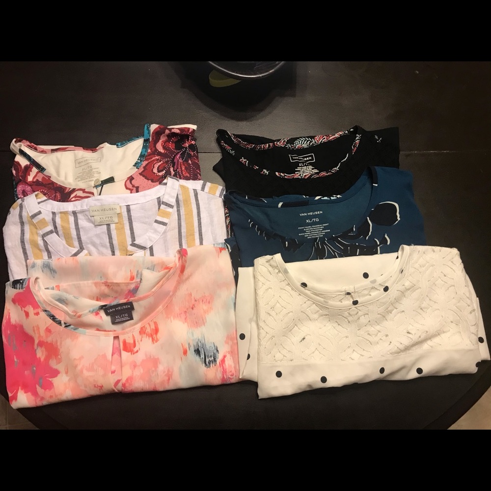 Lot of 6 Van Heusen Shirts